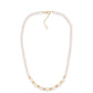 Pozlátený Strieborný Náhrdelník s Bielou Sladkovodnou Perlou