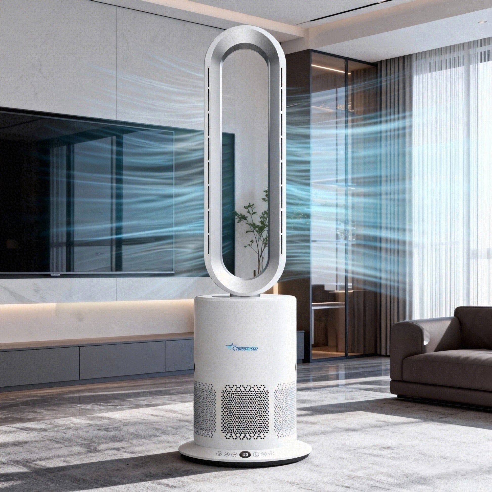 TurboAirStar Čistička vzduchu s ventilátorom na chladenie alebo ohriatie vzduchu 17 