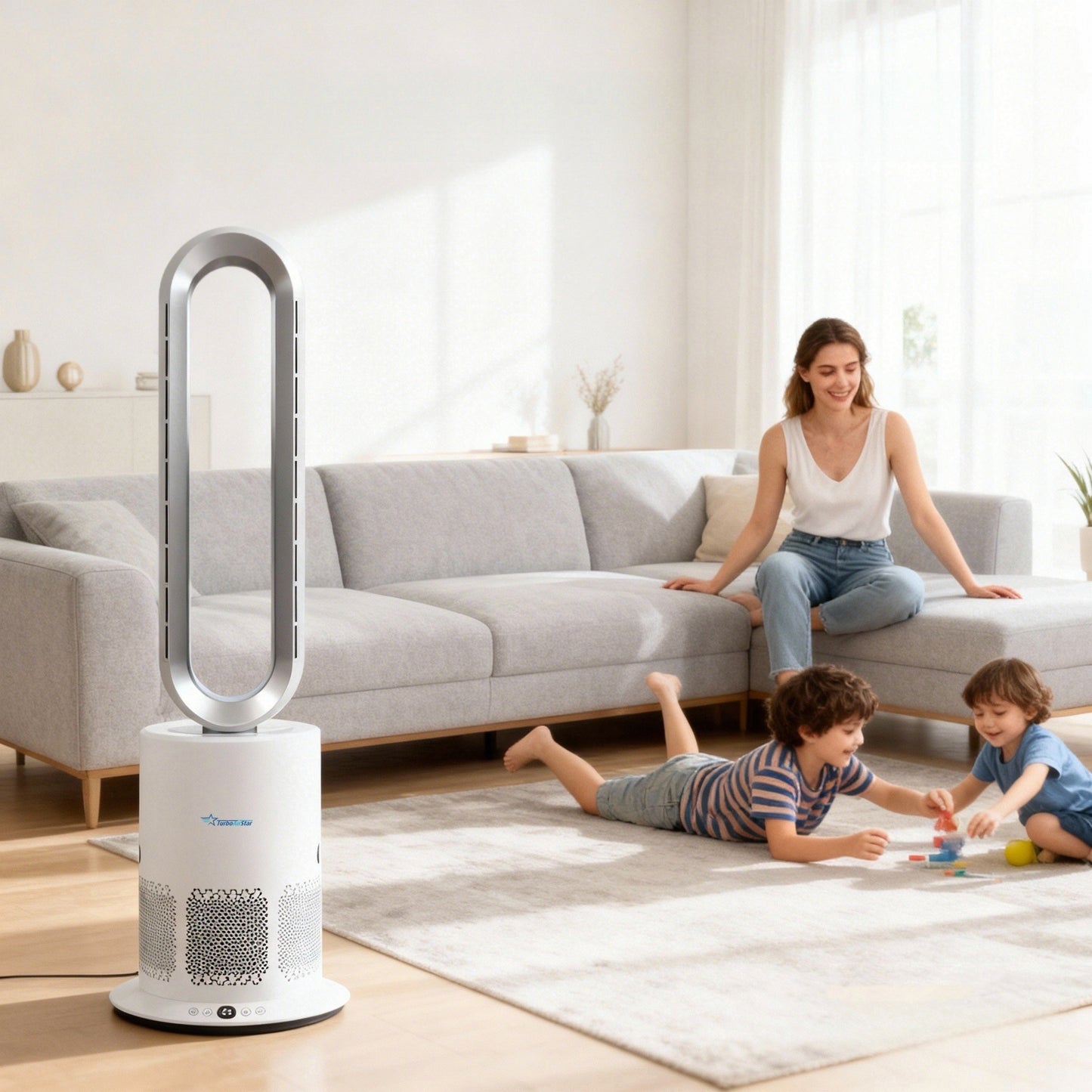 TurboAirStar Čistička vzduchu s ventilátorom na chladenie alebo ohriatie vzduchu
