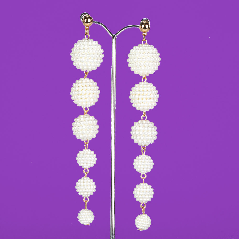 Pozlátené Zliatinové Sada s Sklenená perla ( Náhrdelník+Náušnice+Náramok ) 2 