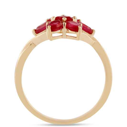 Zlatý Prsteň s Madagaskarským Rubínom