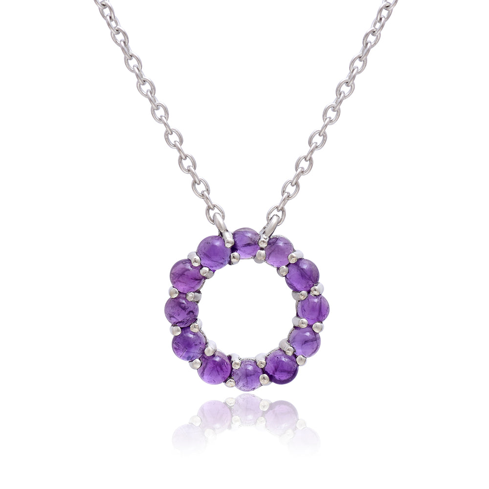 Strieborný Prívesok s Marockým Ametystom