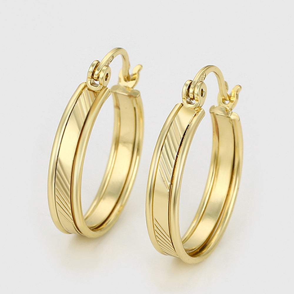 Pozlátené Zliatinové Náušnice 3 