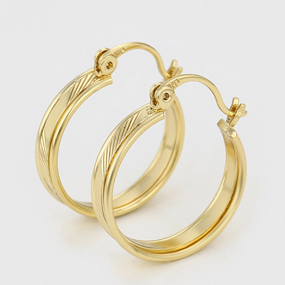 Pozlátené Zliatinové Náušnice 4 