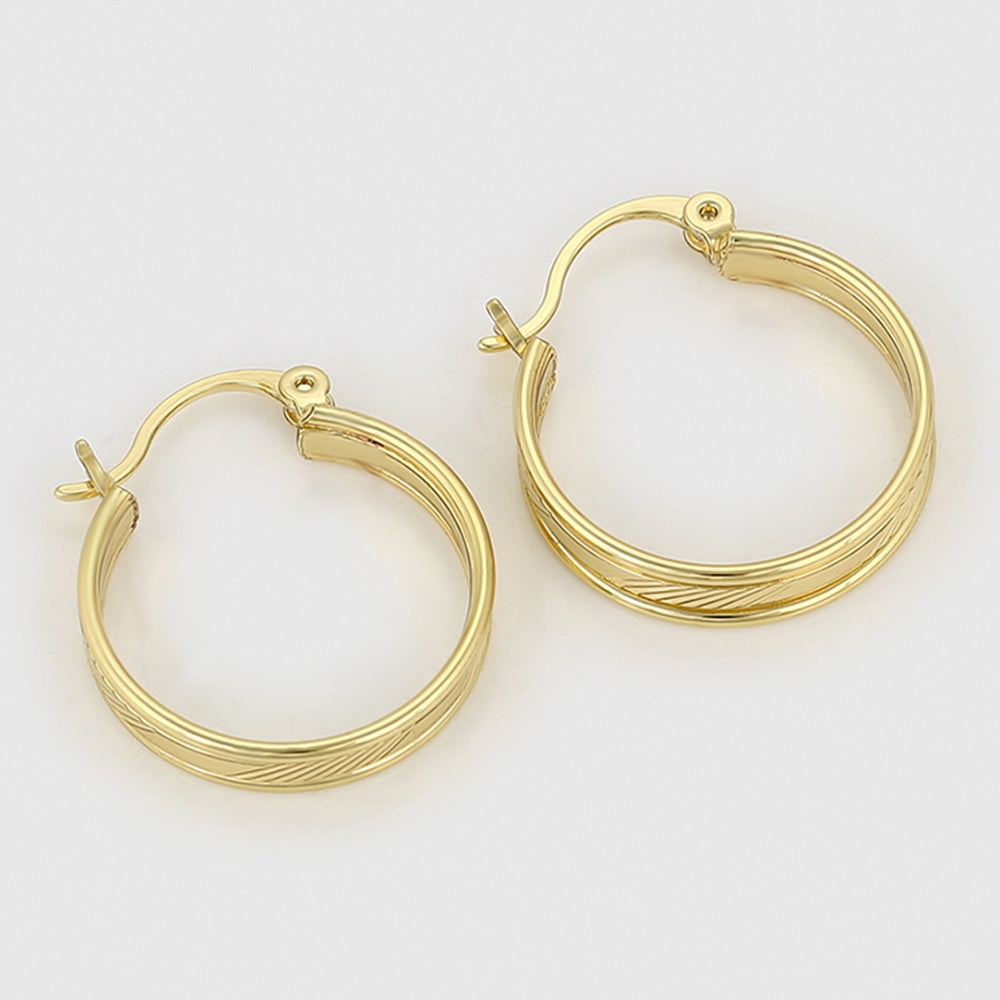 Pozlátené Zliatinové Náušnice