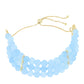 Pozlátený Strieborný Náramok s Aqua Chalcedonom