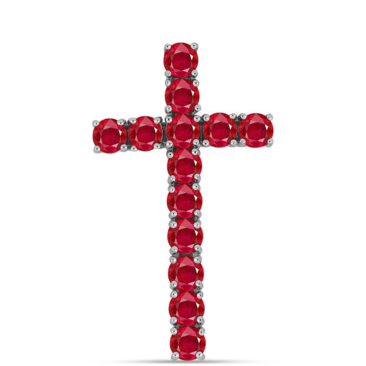 Kríž Strieborný Prívesok s Červeným Achátom