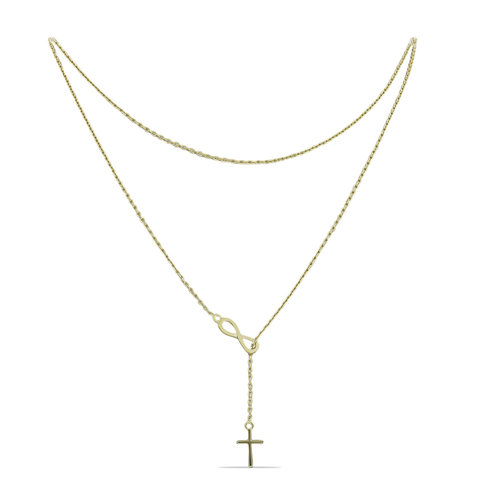 Kríž Pozlátený Strieborný Retiazka ( Náhrdelník ) 1 