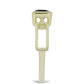 Pozlátený Strieborný Prsteň s so Suwarským Čiernym Ónyxom