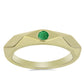 Pozlátený Strieborný Prsteň s so Zambijským Smaragdom