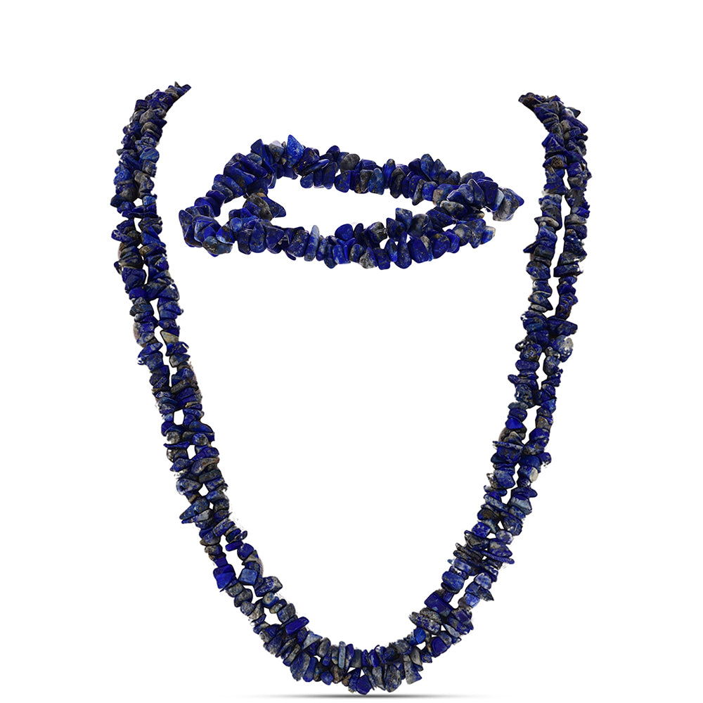 Nugetové Sada s Lapisom Lazuli ( Náhrdelník+Náramok )