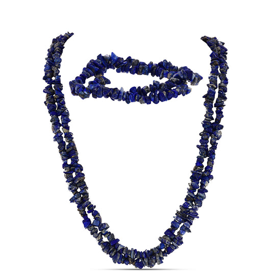 Nugetové Sada s Lapisom Lazuli ( Náhrdelník+Náramok )