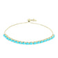 Pozlátený Strieborný Náramok s so Sleeping Beauty Tyrkysom