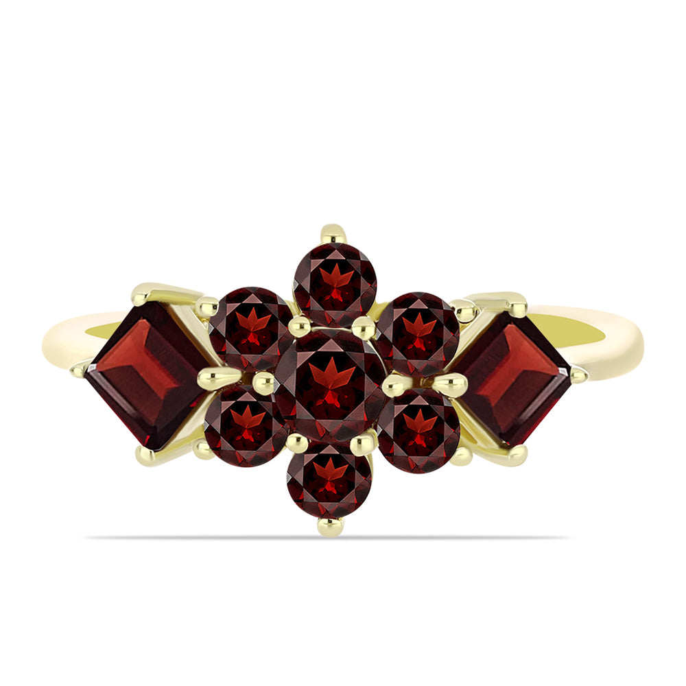 Pozlátený Strieborný Prsteň s Bartonským Granátom