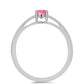 Strieborný Prsteň s so Sýto Ružovým Opálom z Lega Dembi