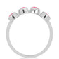 Strieborný Prsteň s so Sýto Ružovým Opálom z Lega Dembi