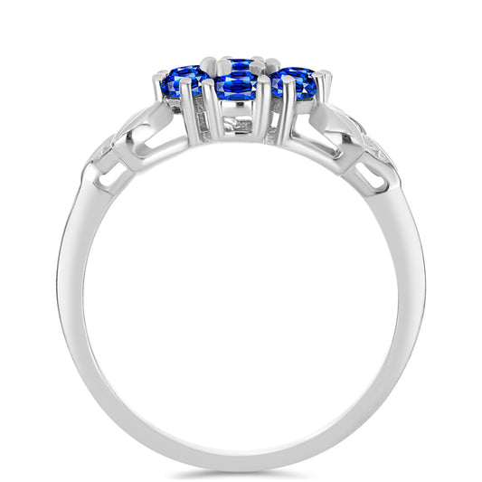 Strieborný Prsteň s Austrálskym Modrým Zafírom