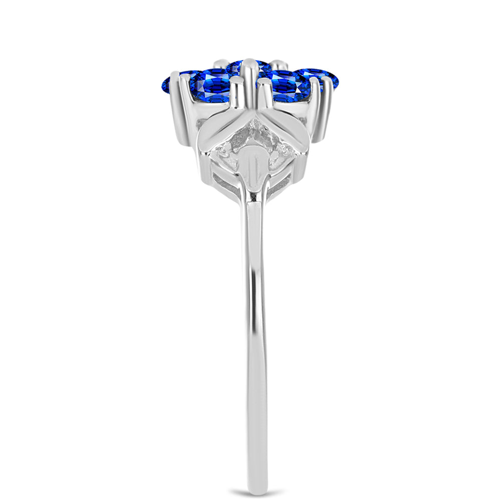 Strieborný Prsteň s Austrálskym Modrým Zafírom 4 