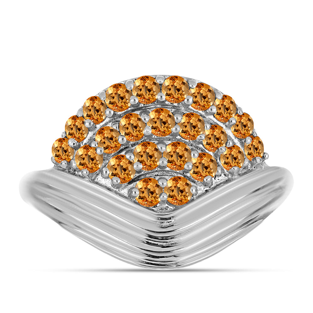 Strieborný Prsteň s "Cisárskym žltým" topazom