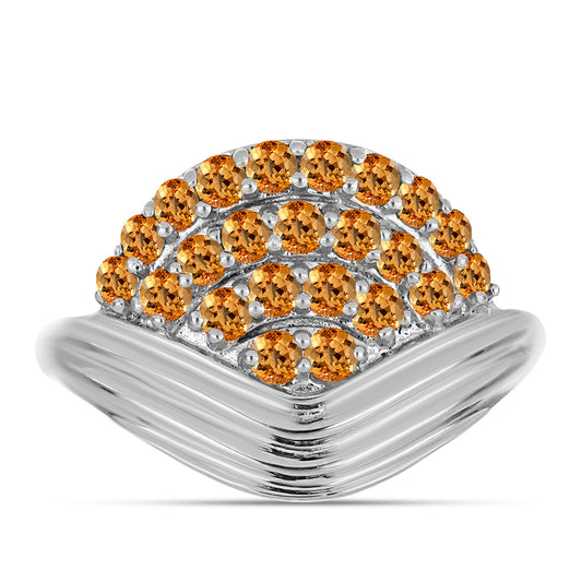 Strieborný Prsteň s "Cisárskym žltým" topazom