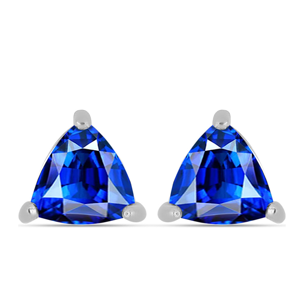 Strieborné Náušnice s Austrálskym Modrým Zafírom 1 