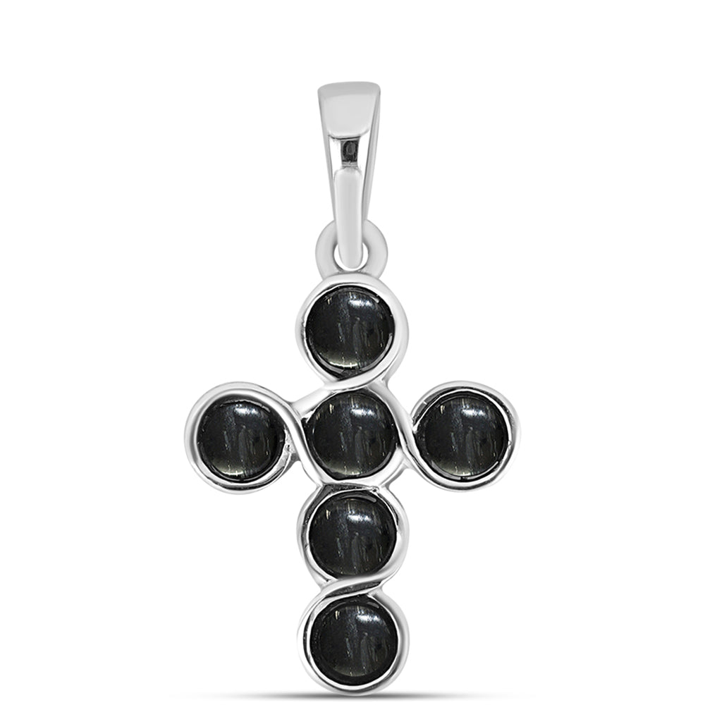 Kríž Strieborný Prívesok s Picasso Jaspisom