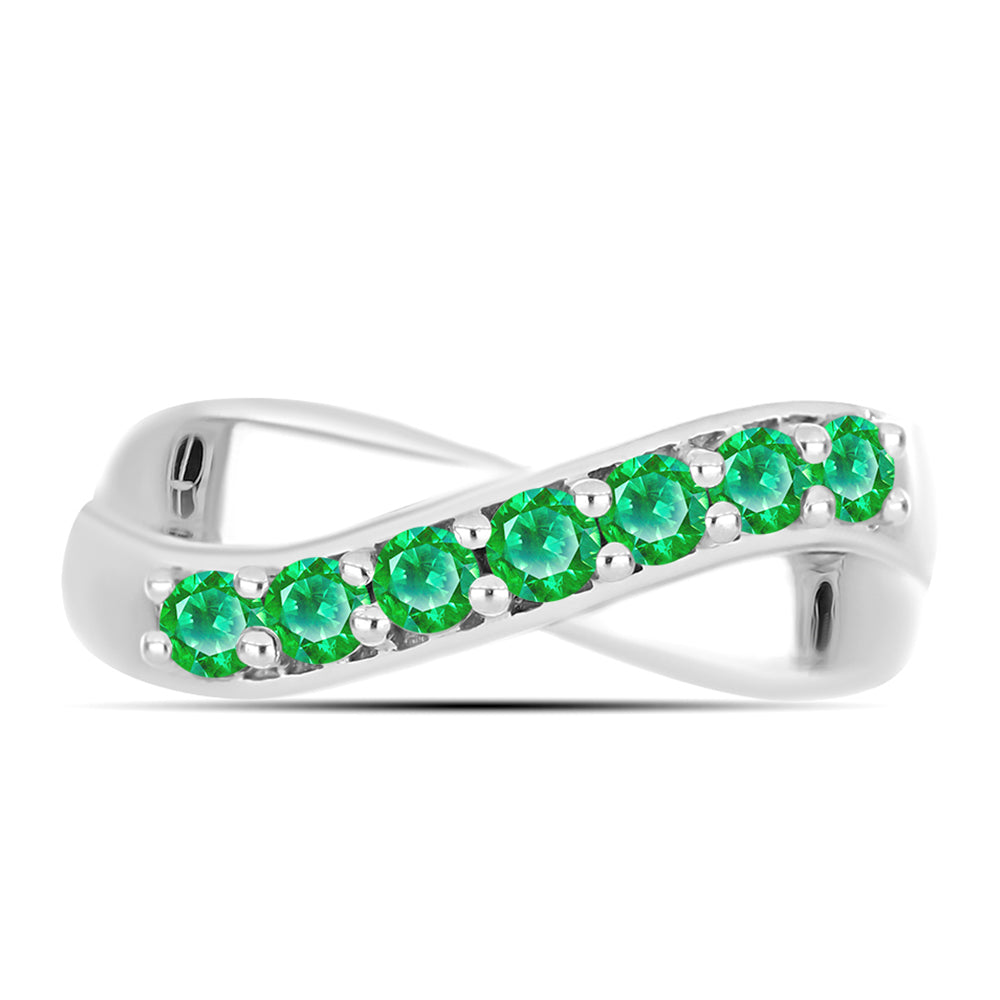 Strieborný Prsteň s Kijani Granátom