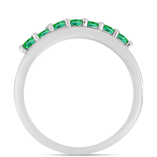 Strieborný Prsteň s Kijani Granátom