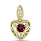 Pozlátený Strieborný Prívesok s Rhodolitovým Granátom