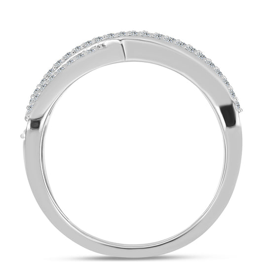 Strieborný Prsteň s so Zeleným Ametystom a Bielym Topásom