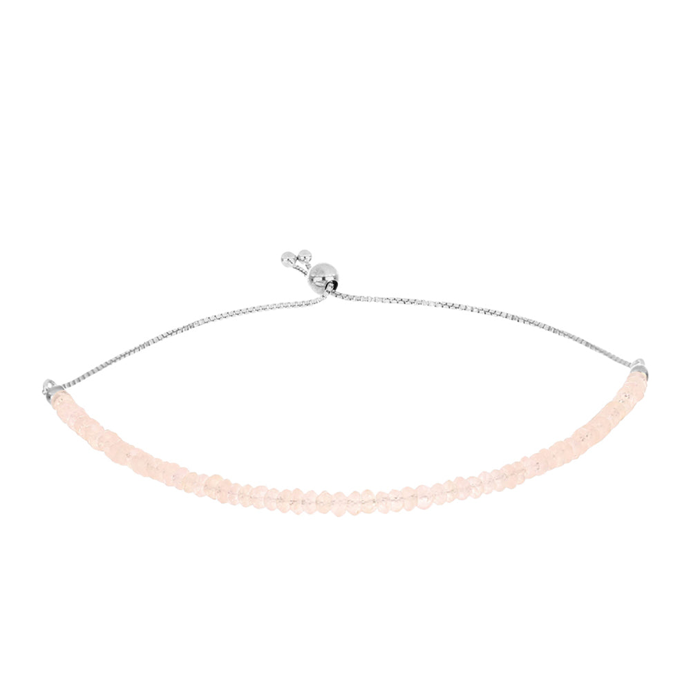 Strieborný Náramok s Gozareh Morganitom