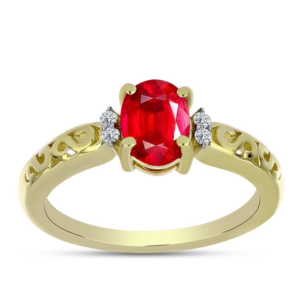 Pozlátený Strieborný Prsteň s Červeným Achátom a Bielym Topásom 1 