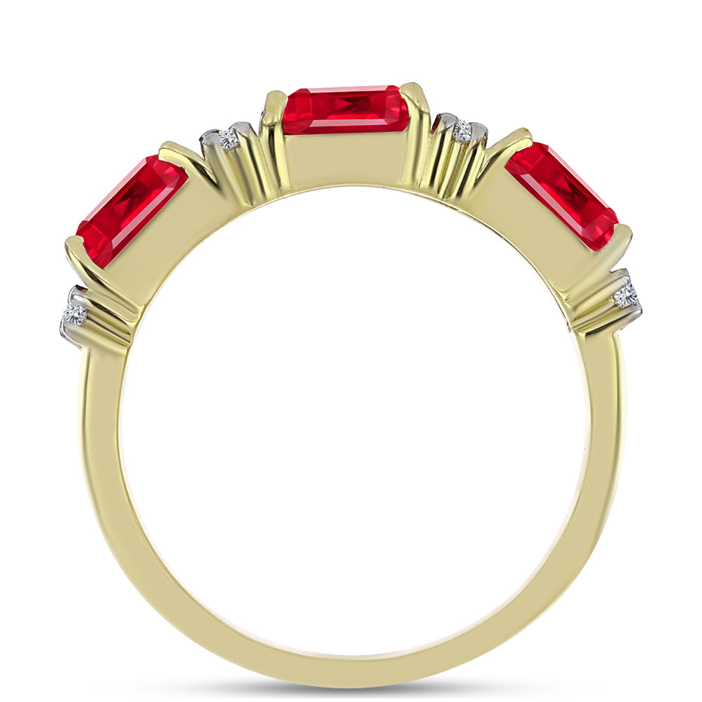 Pozlátený Strieborný Prsteň s Červeným Achátom a Bielym Topásom 3 