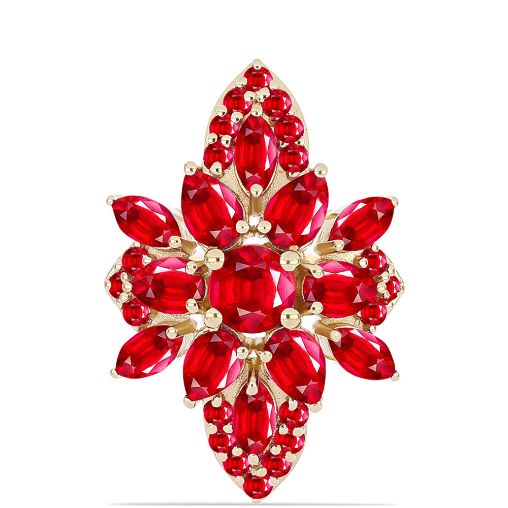 Pozlátený Strieborný Prsteň s Červeným Achátom 1 