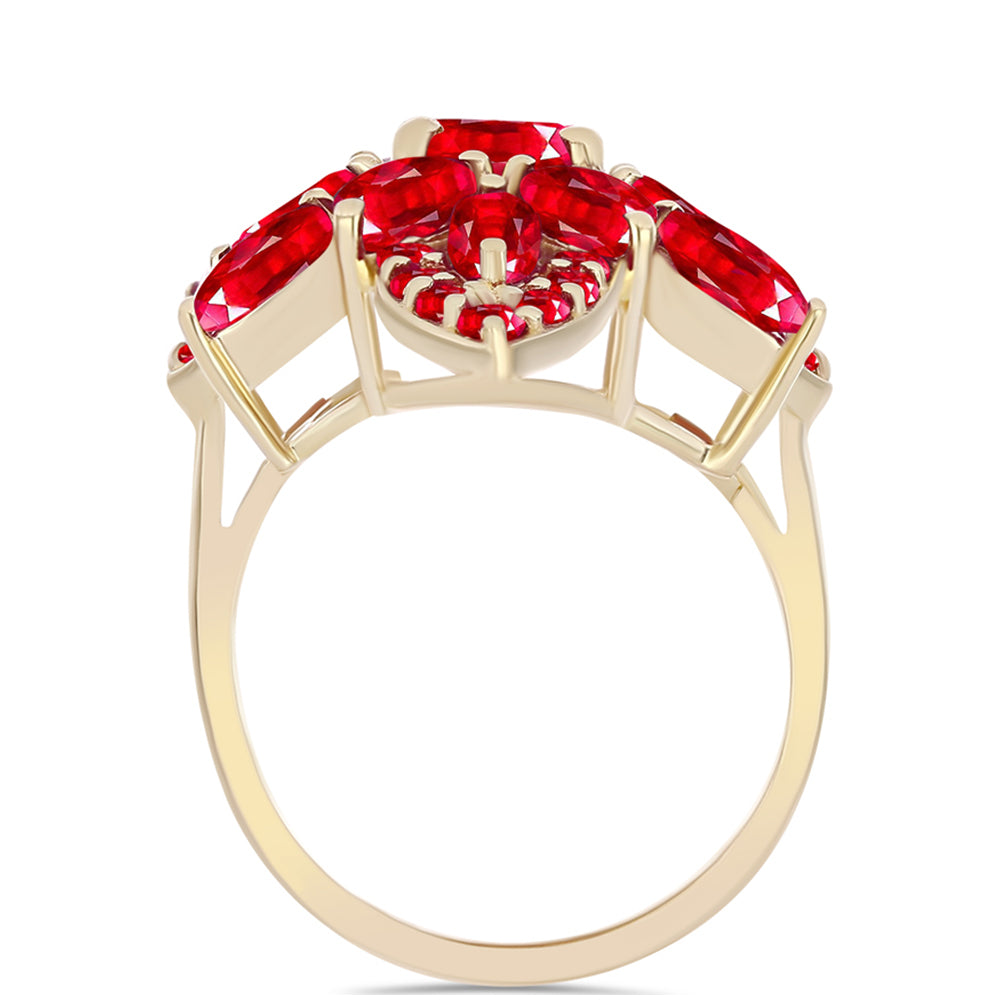 Pozlátený Strieborný Prsteň s Červeným Achátom 2 