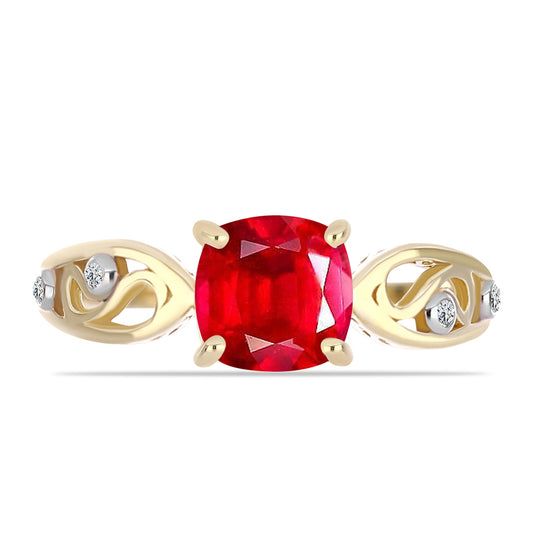 Pozlátený Strieborný Prsteň s Červeným Achátom a Bielym Topásom