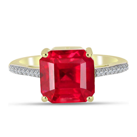 Pozlátený Strieborný Prsteň s Červeným Achátom a Bielym Topásom