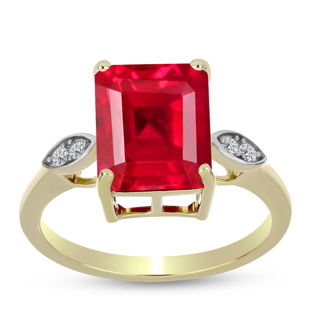 Pozlátený Strieborný Prsteň s Červeným Achátom a Bielym Topásom 3 