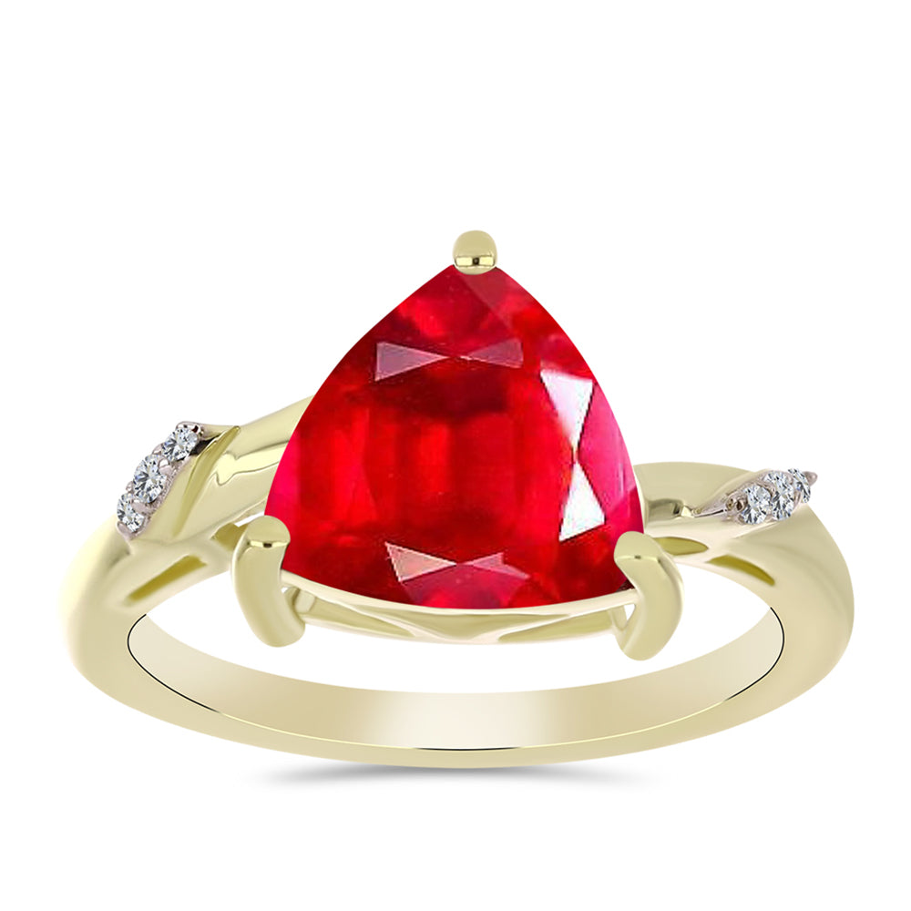 Pozlátený Strieborný Prsteň s Červeným Achátom a Bielym Topásom 3 