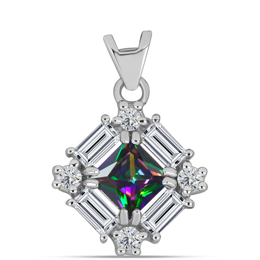 Strieborný Prívesok s Bielym Topásom