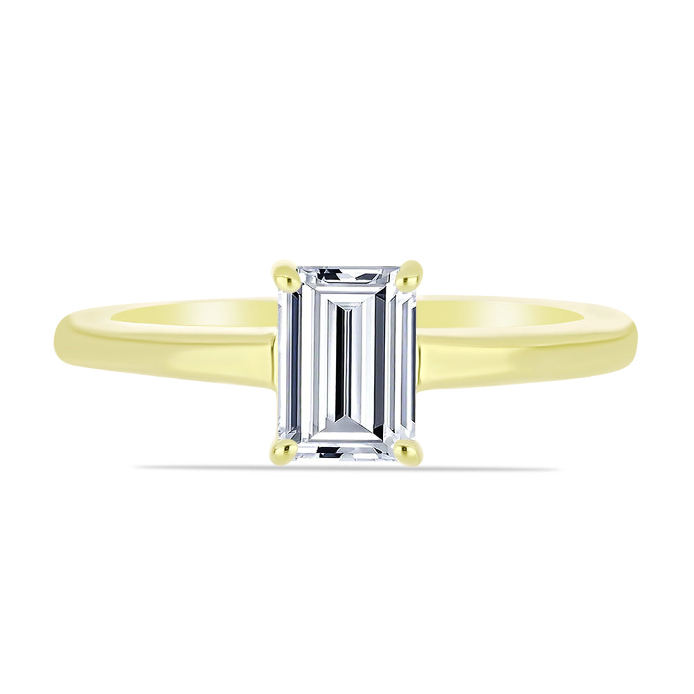 Pozlátený Strieborný Prsteň s Certifikovaný Diamantom pestovaný v laboratóriu 5 