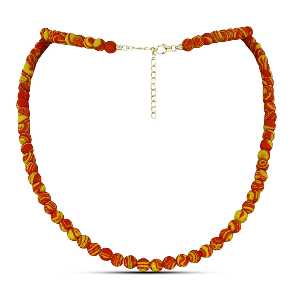 Pozlátený Strieborný Náhrdelník s Mohavským Tyrkysom 1 