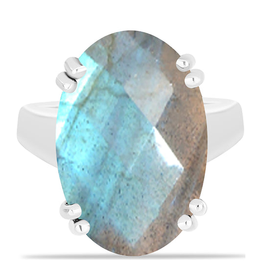 Strieborný Prsteň s Labradoritom