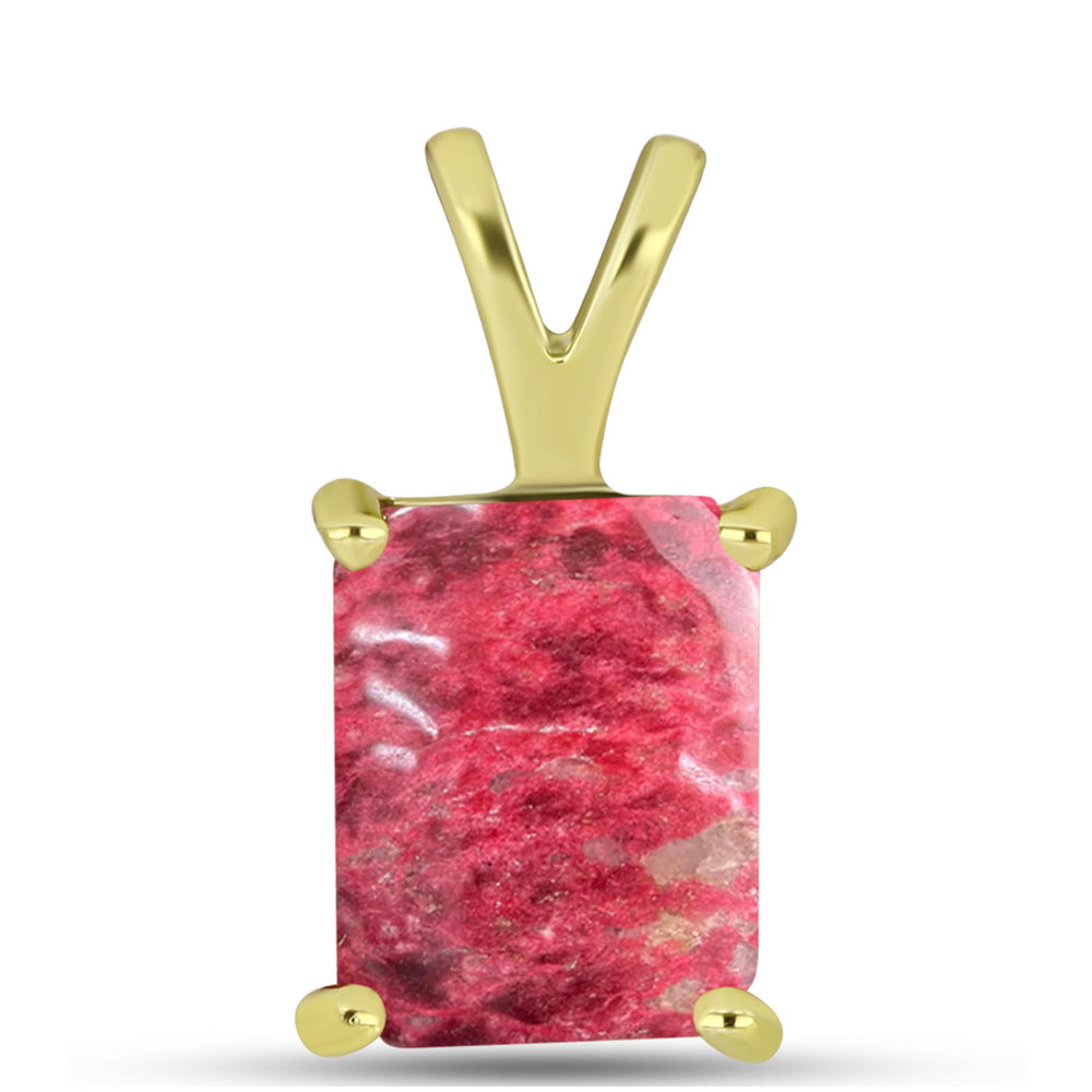 Pozlátený Strieborný Prívesok s Thulitom