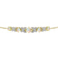 Pozlátený Strieborný Náramok s Welo opálom a Bielym Topásom