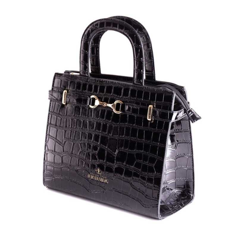 Dámska značková kabelka cez rameno Egon von Furstenberg, čierna 3 