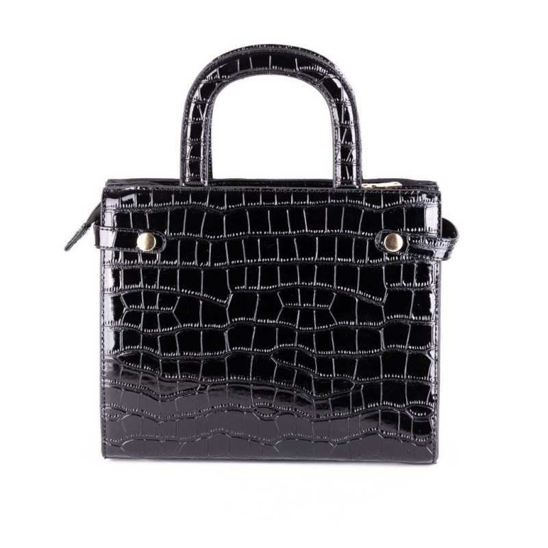 Dámska značková kabelka cez rameno Egon von Furstenberg, čierna