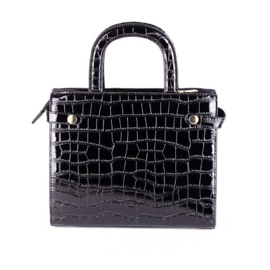 Dámska značková kabelka cez rameno Egon von Furstenberg, čierna