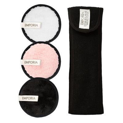 Umývateľné textilné tampóny na make-up a tvár s darčekovou čelenkou a taškou 7 