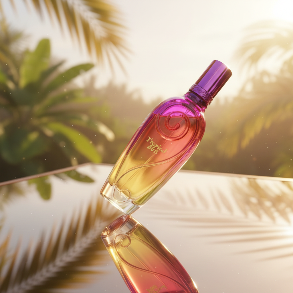 100 ml Eau de Parfum "TROPICAL SUN" Ovocná Pižmová Vôňa pre Ženy, s 3 % obsahom esenciálnych olejov 9 